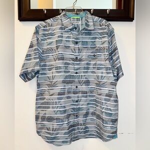 Tommy Bahama Floral Camp Shirt Mens Classic Hawaiian Size Large